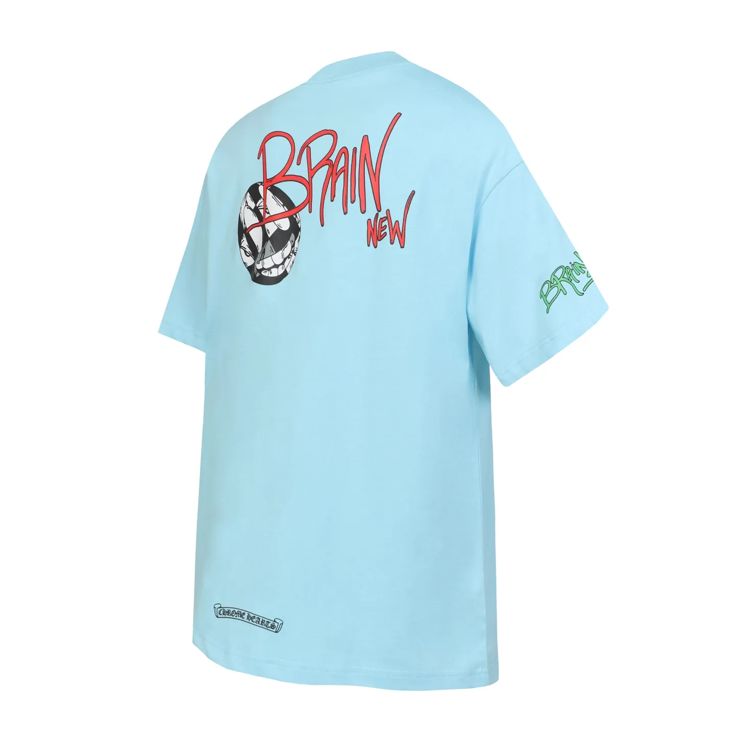 P150 Cross-border model, please do not place an order if you are pursuing quality - Chrome Hearts/Chrome Hearts graffiti printed popular short-sleeved T-shirt - High weight, high density and high quality. The wool is soft, delicate and skin-friendly. Soft and silky to the touch. Excellent warmth and skin-friendly properties. - Customized weaving and dyeing, no color difference, no matter the fabric or workmanship details, beat the ordinary version on the market -Colour: blue -Size: S M L XL